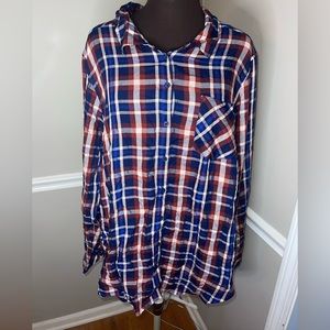 Torrid Womens Plus Size Plaid Shirt Sz 3X‎